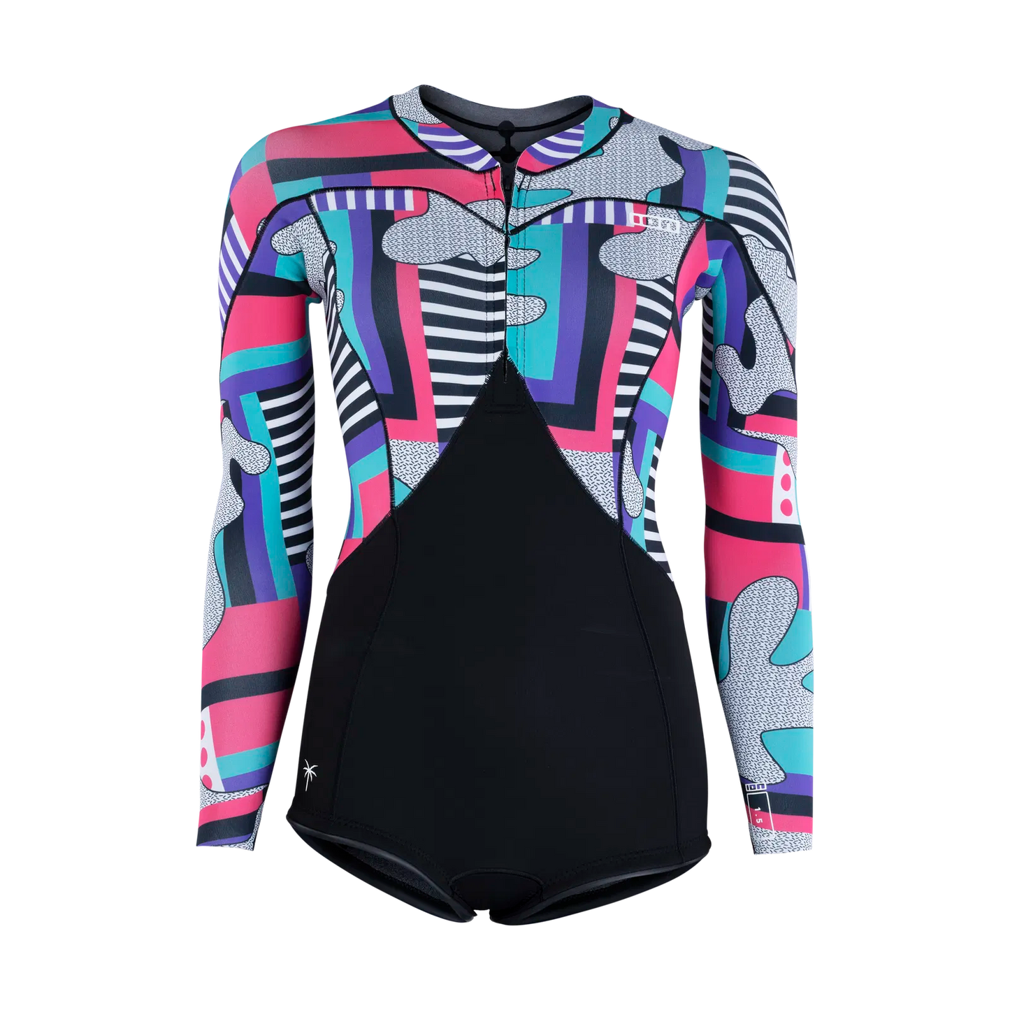 Wetsuit Amaze Hot Shorty 1.5 LS Front Zip women