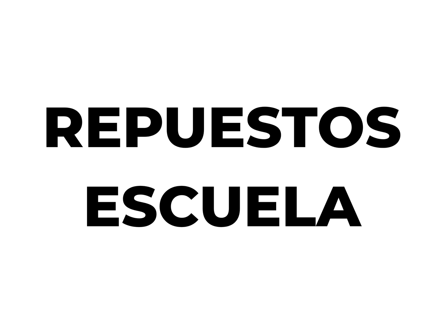 REPUESTOS escuela