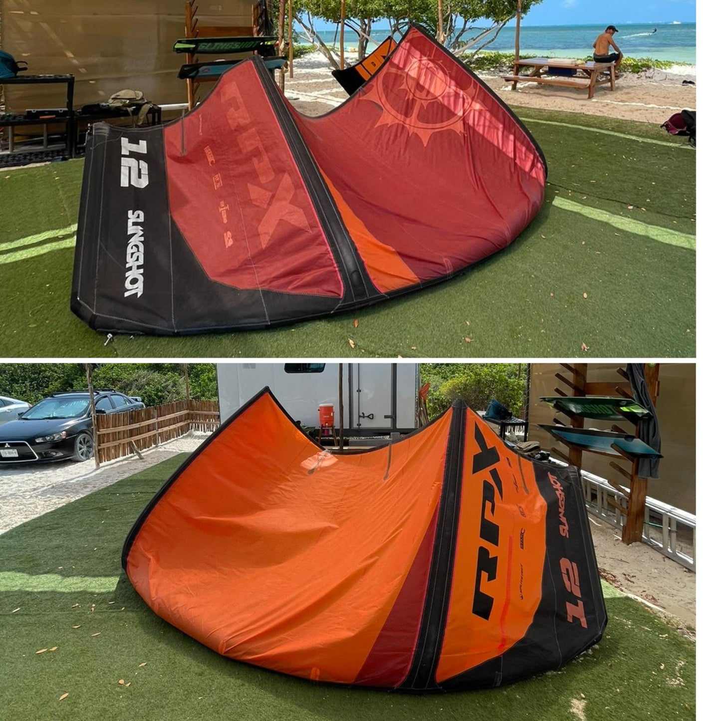 Kite Slingshot 2 kites + barra + twintip + bomba